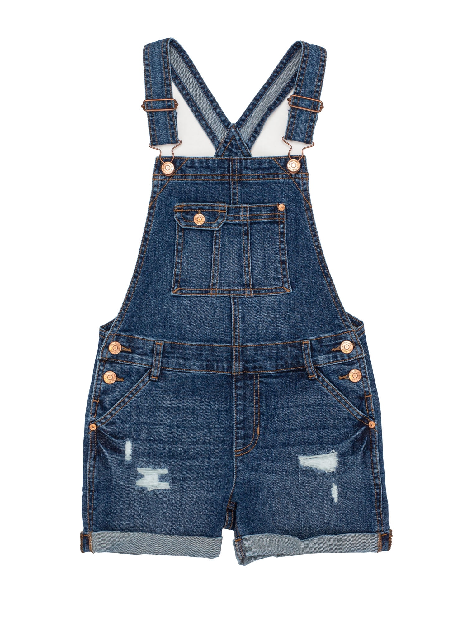 Jordache Girls Boyfriend Shortall, Sizes XS-XXL