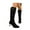 A Black, variant on Wovix Women's Faux Suede Over The Knee Thigh High Winter Boots with High Heels Slouchy Trendy Streetwear For Ladies Wedding Party Black 35