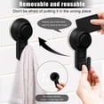 thumbnail image 4 of PIX-LINK 2 ganchos de ventosa, ganchos de baño con ventosa, ganchos de baño, ganchos de pared de vacío para toallas, ganchos de ducha impermeables PIX-LINK Gancho, gancho pegajoso, 4 of 8