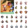 thumbnail image 2 of Dragón de dibujos animados lindo 2D decoraciones colgantes de Navidad para el hogar 2023 adorno colgante de árbol de Navidad regalo de Año Nuevo 2024 suministro de fiesta, 2 of 4