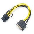 thumbnail image 5 of 10PCS 15Pin SATA Male to 8Pin(6+2) PCI-E Power Supply Cable 20cm SATA Cable 15-Pin to 8 Pin 18AWG Wire for Graphic Card, 5 of 5