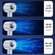 thumbnail image 5 of Ventilador de mano USB con base reversible, soplado vertical, 120 velocidades, mini ventilador de escritorio, recargable, sin escobillas, plegable, fácil de almacenar., 5 of 5