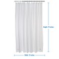 2 Pack Shower Curtain Liner 70x72 Rust Resistant, Weighted