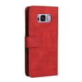 thumbnail image 2 of Case for Samsung Galaxy S8 Leather Wallet Book Flip Folio Stand View Cover - Red, 2 of 5