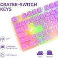 Transparent RGB Wired Gaming Keyboad and Mouse Combo,Full Size Rainbow