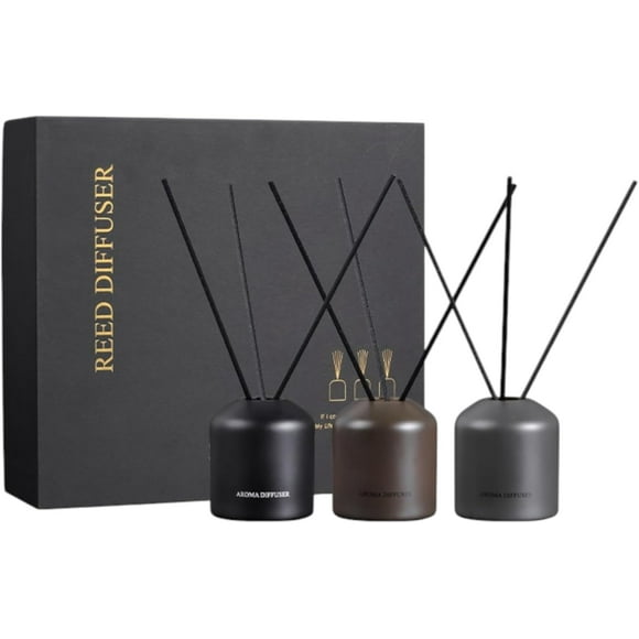 50ml*3 Glass Bottle Reed Stick Diffuser Customized Hotel Scent Diffuser Home Fragrance Gift Box Reed Diffuser