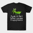 thumbnail image 1 of Praying Mantis Insect Collector Green Garden Predator Theme Unisex T-Shirt Y366, up to size 5XL, 1 of 4