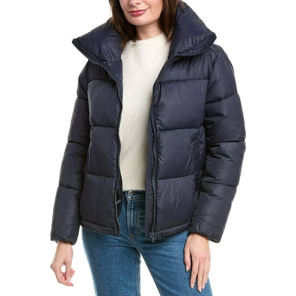 HUDSON womens Jeans Lightweight Puffer Coat, l, Blue