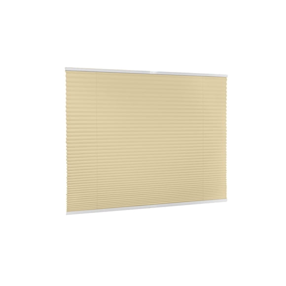 Cortina enrollable de doble capa a rayas con tejido suave e impermeable que filtra la luz, con control de transparencia y privacidad ajustable. Opciones de montaje con y sin taladro.