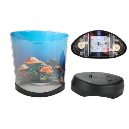 Domqga Usb Aquarium Light Desk Mini Fish Tank Mood Led Lighting