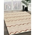 thumbnail image 3 of Ahgly Company Machine Washable Indoor Rectangle Abstract Light Copper Gold Area Rugs, 6' x 9', 3 of 7