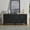 Black, variant on Noble House 65.2" Retro Wooden Sideboard Buffet Cabinet with Geometric Accent, Adjustable Shelf for Living Room, Walnut