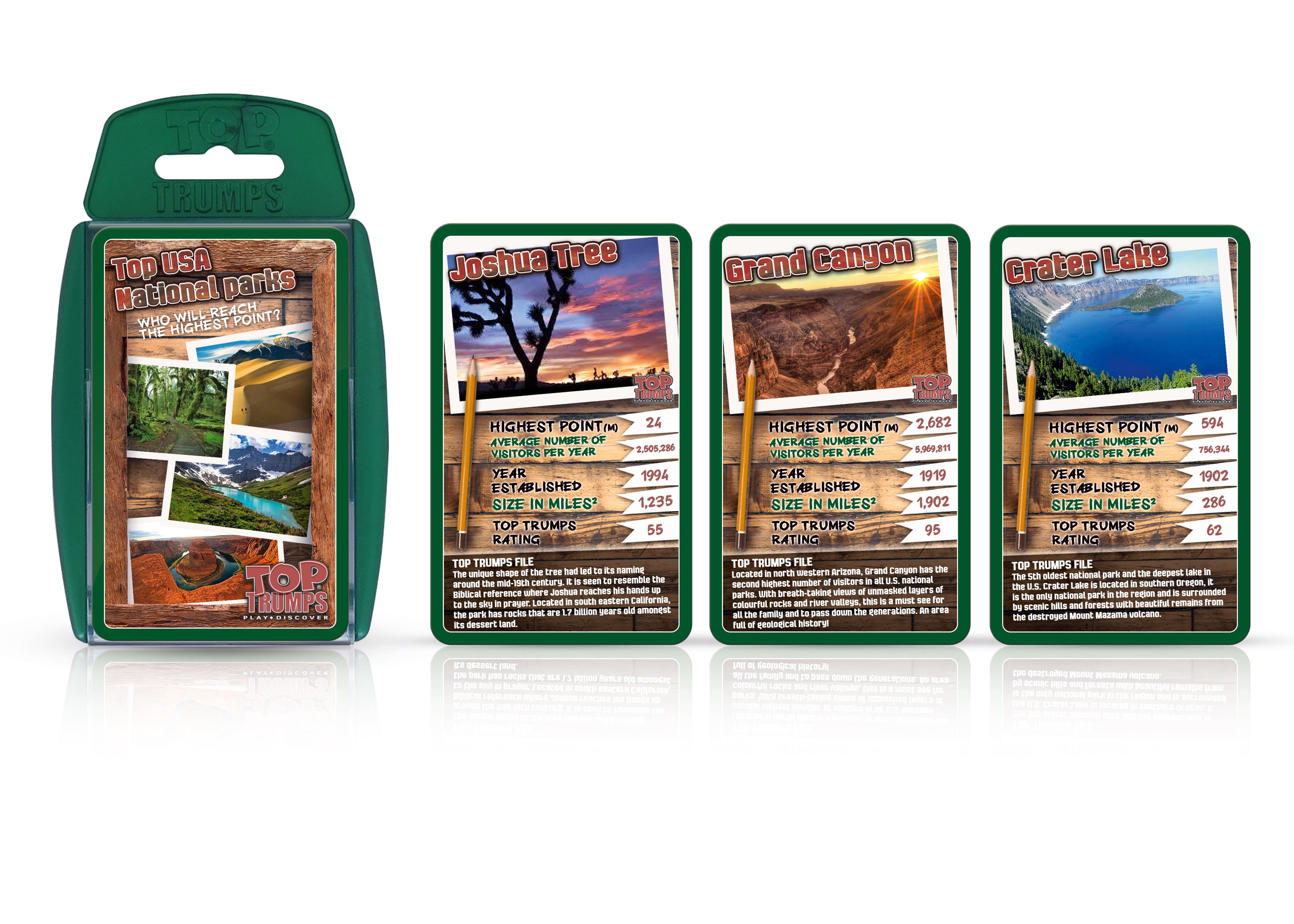 National Parks Top Trumps Playing Card Game