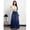 Dark Wash, variant on High-Waisted A-Line Maxi Denim Skirt With Pockets Dark Wash