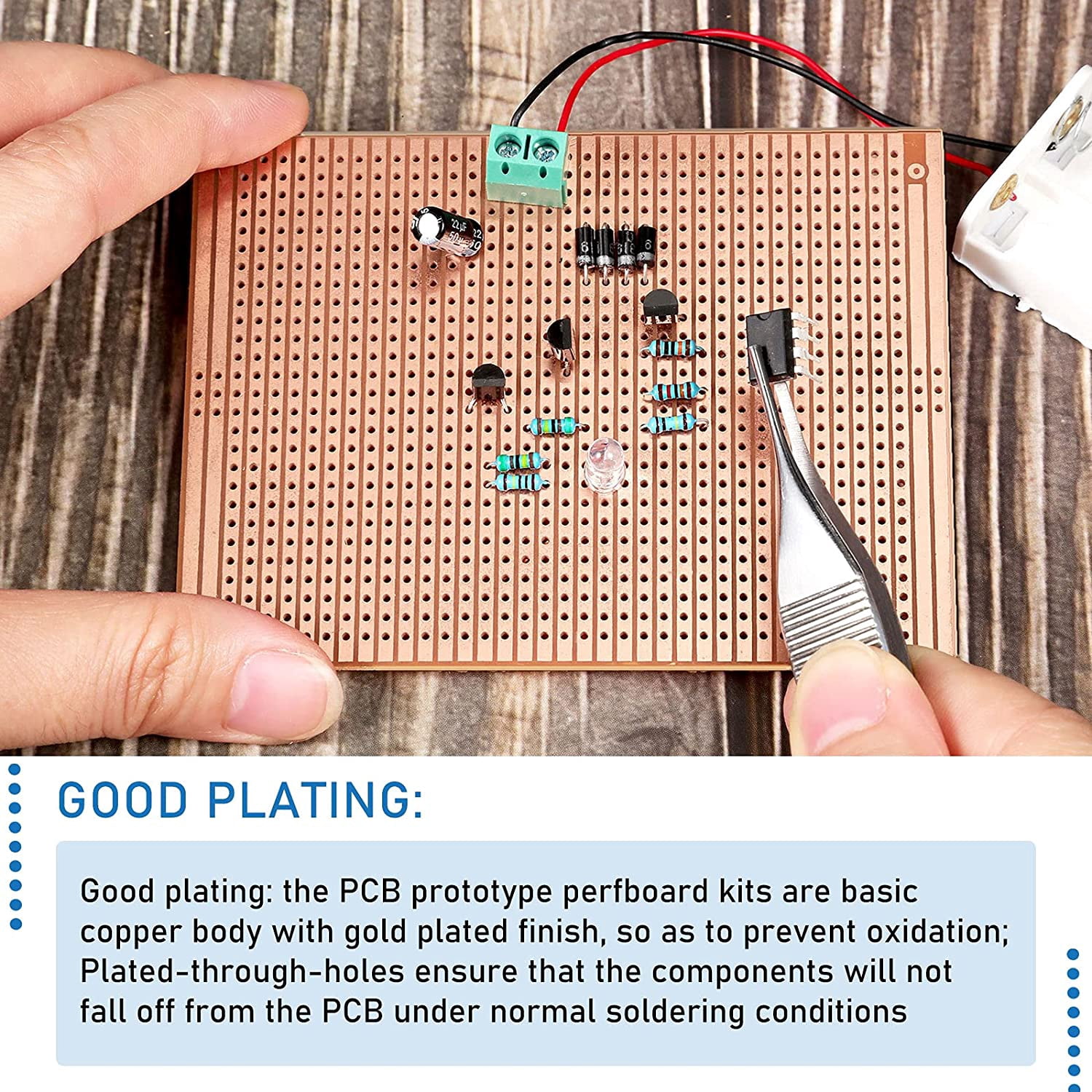 1073100 board prototype kit copper bar board circuit board breadboard 957 holes universal printed circuit breadboard soldering electronic project