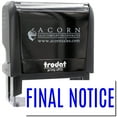 thumbnail image 1 of Large Self-Inking Narrow Font Final Notice Stamp, Trodat Printy 4913, Press and Print Stamping, Impression Size 7/8" x 2-1/4", Up to 10,000 Impressions - Blue Ink, 1 of 10