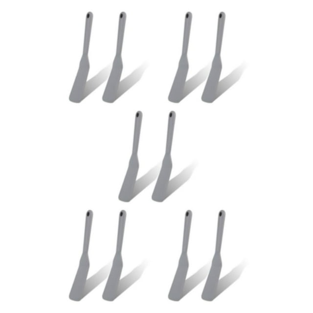 Youkk 2pcs Silica Gel Small Kitchen Spatula Exquisite Craft And Wide Application Long Handle Small Spatula 5Set