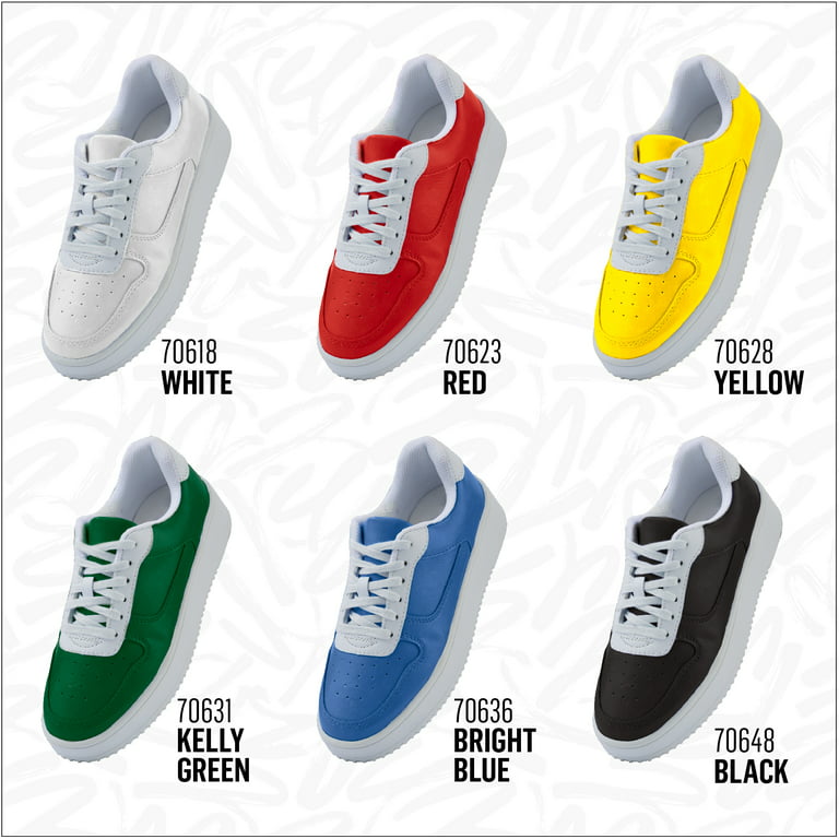 Angelus 4oz Neon Leather Paint 6 Pack Set- Customize Sneaker Paint That  Glows in The Dark