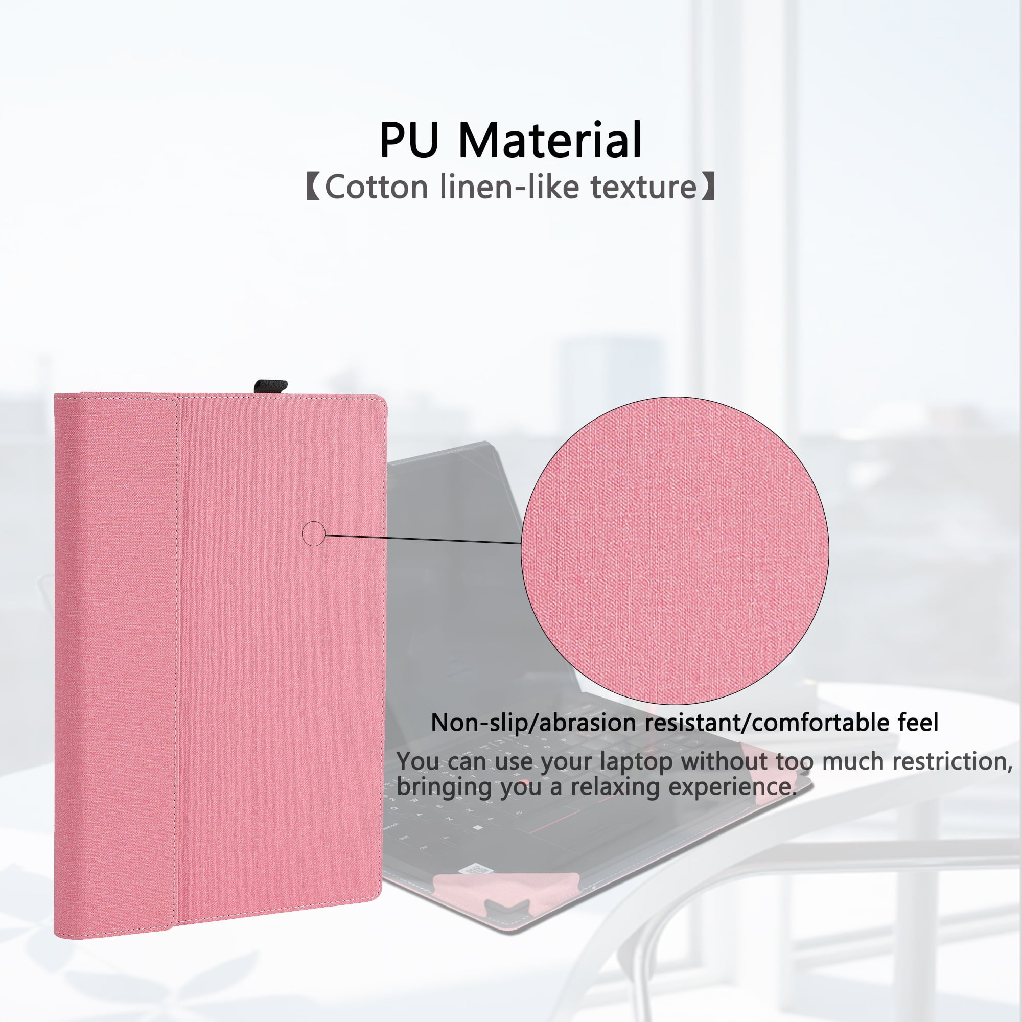 LIMIYUE 14 inch Laptop Cover Case for HP EliteBook Ultra G1i /G1q /G1q8 & for 14'' EliteBook X G1a Notebook AI PC Sleeve,PU Leather Protective Bag with Foldable Cooling Bracket