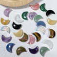 thumbnail image 6 of Natural Crystal Crescent Moon & Star Stones Polished Gemstone Charms for Crafts, Multi-Color Assortment, No Holes(Blue Aventurine), 6 of 6