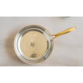 thumbnail image 3 of Indian Art Villa Stainless Steel Fry Pan with Copper Base, Handcrafted Cookware for Cooking - 10 inch, 3 of 4