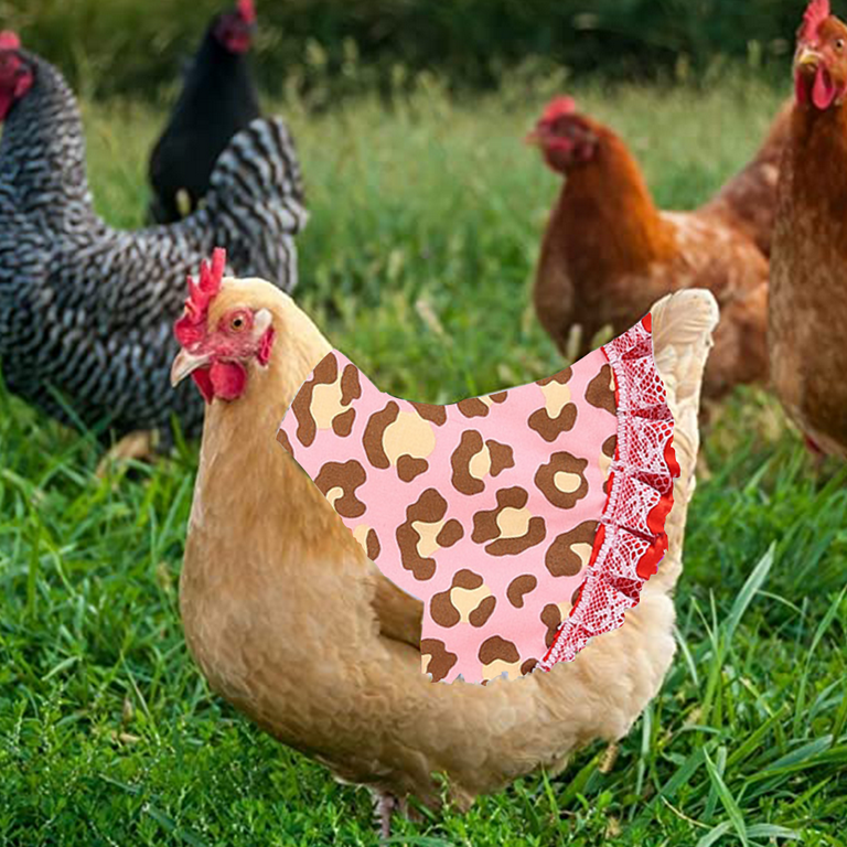 OYIGU Hen Apron, Hen Feather Protective Cover With Elastic, Hen Wing Cover Hens Saddles For Poultry Protector Chicken Saddle