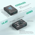 thumbnail image 2 of Batería de montaje en V FirstPower de 60 Wh (4200 mAh, 14,4 V) con cargador PD de 45 W, 2 of 7