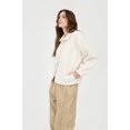 thumbnail image 3 of Blu Pepper Women's Ivory Snap Button Faux Fur Fleece Jacket, 3 of 5