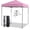 Pink, variant on SONGMY Pop Up Canopy, Easy Set-up Instant Tent with Center Lock, Carry Bag, Rotatable Feet, 8 Stakes, 4 Ropes-Gray 10x10FT