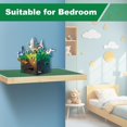 thumbnail image 4 of Vivise Display Shelves for Building Bricks 48X24 Stud Base Plate Wooden Wall Mount Shelf Display for Wall Compatible with All Toy Block Brands (Size 16X8 Inch), 4 of 7