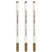 LHWEN Metal Brush Marker Set Pearlescent Paint Pens for Wall Accents Glass Ceramics and Disks Water-Based Erasable Pens for Wedding Album Covers Suitable for Black and Red Paper and Stationery Supplie