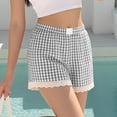 thumbnail image 5 of Perfectbot Women's Boxer Pajama Shorts, Summer Lounge Sleep Bottoms with Pockets, Stripe or Plaid Option, 5 of 5