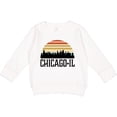 thumbnail image 2 of Inktastic Chicago Illinois Skyline Vintage Toddler Sweatshirt, 2 of 4