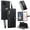 Black, variant on For Apple iPhone 15 Plus 6.7-inch Heart Buckle Wallet Case With Multi-Card Slots Zipper Pocket Detachable Wrist Strap,Shockproof Phone Case,Purple,For iPhone 15 Plus
