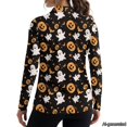 thumbnail image 2 of Jeiento Women's Golf Shirts, Long Sleeve Festival Tops, Halloween Ghost, V Neck Moisture Wicking Quick Dry Sun Protection Top for Golf, Running and Daily Wear, 2 of 7