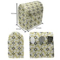 thumbnail image 4 of Grey and Yellow Stand Mixer Cover, Geometric Retro 60s 70s Home Inspired Rounds Squares Image, Kitchen Appliance Organizer Bag Cover with Pockets, 5 Quarts, Charcoal Grey Marigold, by Ambesonne, 4 of 4
