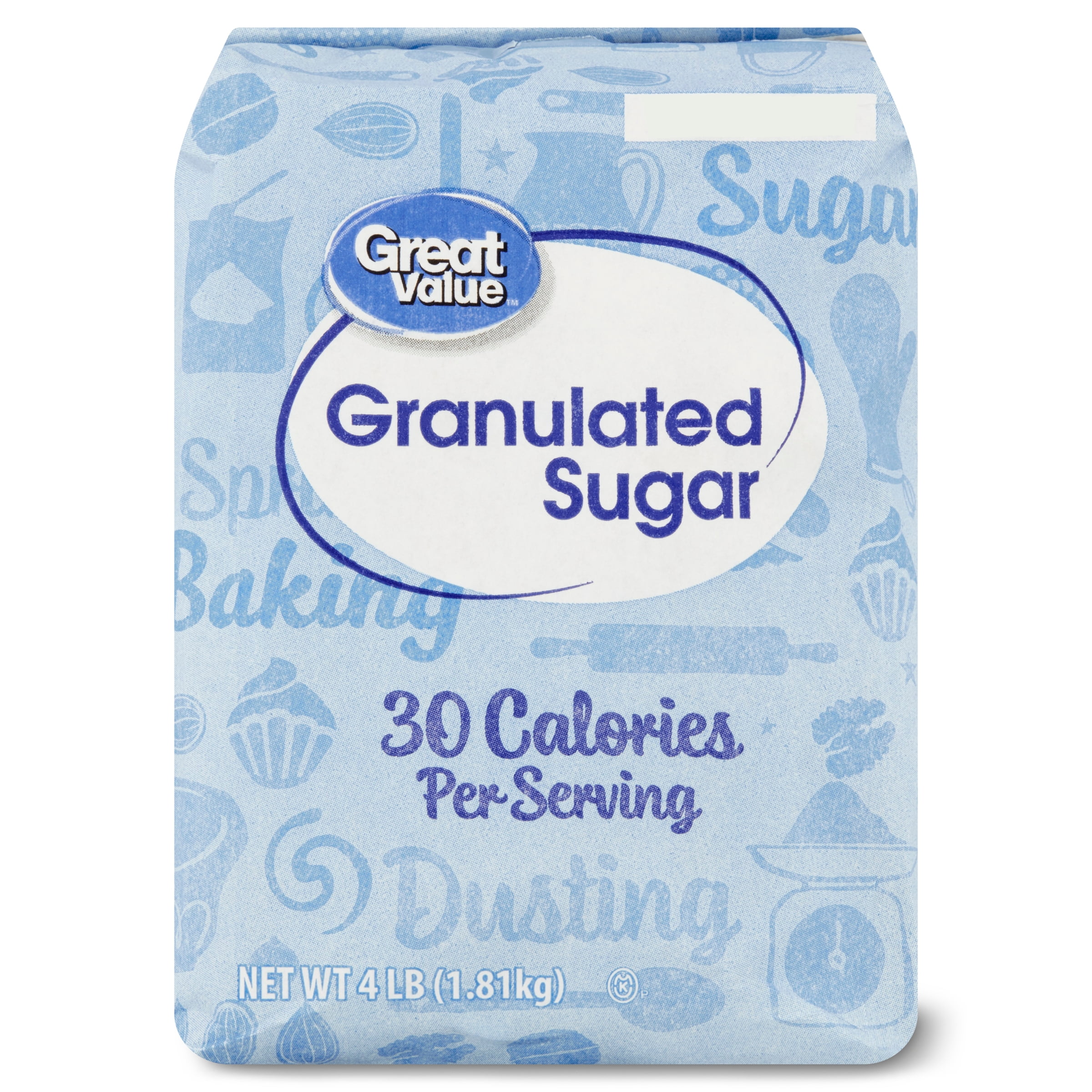 Great Value Pure Granulated Sugar, 4 lb