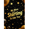 thumbnail image 4 of Black Background Banner with Golden Balloons Stars and Ribbons We Just Starting to Like You Party Decorations Backdrop for Celebrations Events Gatherings Parties, 4 of 4