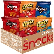 Frito-Lay Doritos & Cheetos Mix Variety Pack, Single Serve Snack Bags (pack of 21)