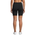 thumbnail image 3 of COUVER Women's Cotton 15-Inch Biker Shorts Black 2X-Large 3-Pack (3 Count), 3 of 6