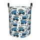 thumbnail image 1 of Fotbe Blue Excavator Cesto de Ropa con Asas, Cesto Impermeable de Gran Capacidad, Bolsa de Lavado para Dormitorio, Cesto de Ropa con Ruedas y Asas-Medium, 1 of 6