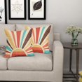 thumbnail image 7 of Boho Sunshine Pillow Covers 16x16 Set of 2 Modern Abstract Bohemian Sun Sunset Print Decorative Throw Pillows Outdoor Pillowcase Linen Farmhouse Cushion Case Decor for Couch Sofa Bed, 7 of 7