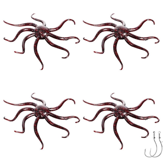 Samba Octopus Lure Soft Worm Drop Hook Black Pit Bass Fish And Special And Floating Sinking