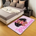 thumbnail image 3 of Erosebridal African Area Rug ,Princess Bedding Set 3x5 Size for Bedside,Cartoon Area Rugs Non Slip,Ombre Neon Star Indoor Floor Mat Non Shedding, 3 of 6