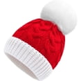 thumbnail image 2 of Yoyauz Christmas Santa Hat for Toddler Baby Soft Warm Baby Beanie Knit Hat, 2 of 7