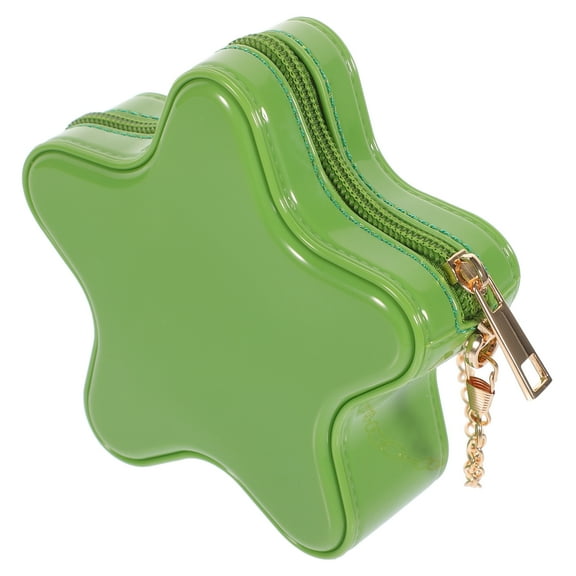 OUNONA Satchel Bag Handbag Cartoon Bag Girl 13.00X13.00X4.50CM Green