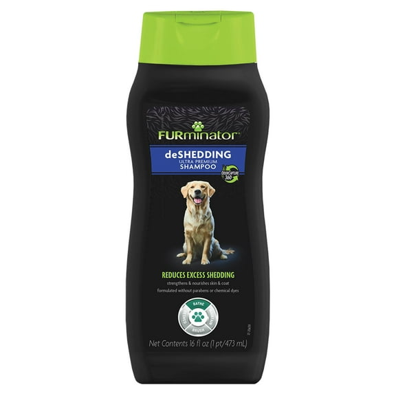 FURminator Ultra Premium deShedding Shampoo for Dogs Helps Reduce Excess Shedding, 16 oz