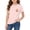 Light Pink, variant on Short Sleeve T-Shirt for Girls Cute Squirrel Print Crewneck Tee Summer Casual Confortable Pullover Tops for Kids