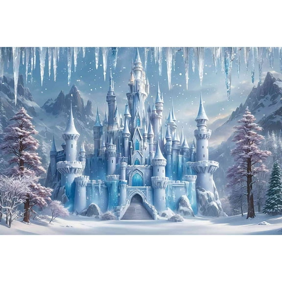 Winter Birthday Photoz Background Childr Enchanted ss Party Shooting Backdrop Sign Photography Props