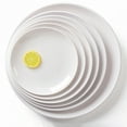 thumbnail image 5 of 8-14 Inch Round White Melamine Dinner Plate Hotel Western Steak Trays Dessert Bone TablewareDishes Plastic Imitation Porcelain, 5 of 9